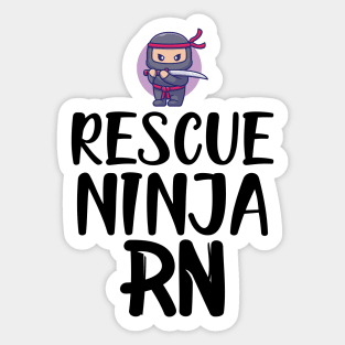 Registered Nurse - Rescue Ninja RN Sticker